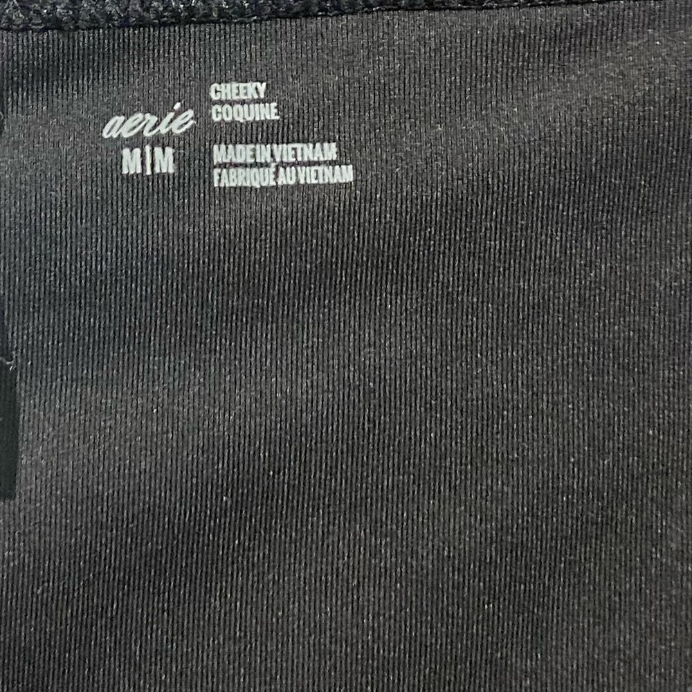 AERIE BLACK BIKINI BOTTOMS - Picture 6 of 11